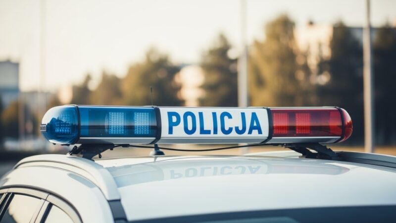 Policjanci z Osia ratują młodego łabędzia w potrzebie